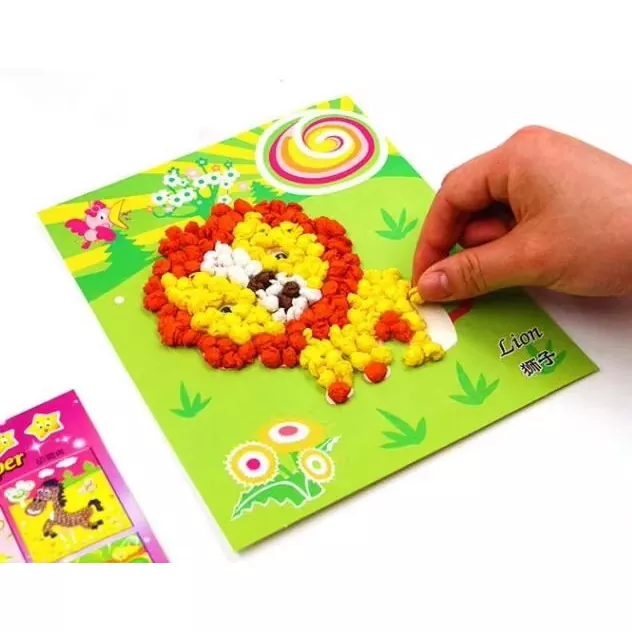 DIY Flock Art Lelu